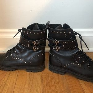 Marc Fisher Studded Combat Boots